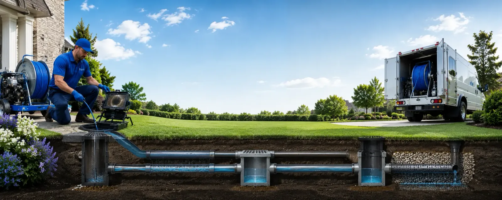 Outdoor drain cleaning information for Frankfort, SD